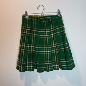 Green Plaid Women's Skirt Kilt size S/M